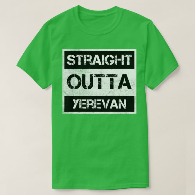 Geradeaus jerevan Armenien Vintag in Bedrängnis T-Shirt (Design vorne)