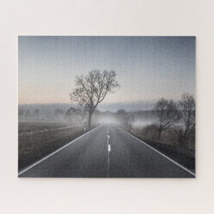 Geradeaus landschaftliche Landstraße Foto Puzzle