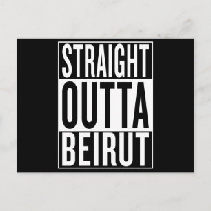 geradeaus nach Beirut Postkarte