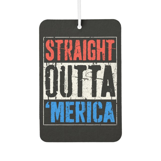 Geradeaus nach 'merica autolufterfrischer (Vorderseite)