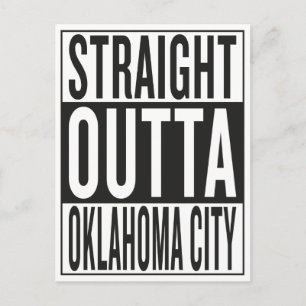 geradeaus nach Oklahoma City Postkarte