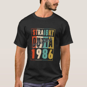 Geradeaus Outta August 1986 Retro 36 Jahre alt 36. T-Shirt