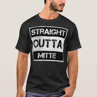 Geradeaus Outta Mitte Berlin Vintag stört Sou T-Shirt