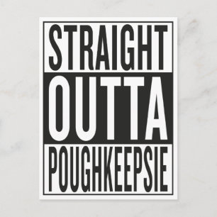 geradeaus Poughkeepsie Postkarte
