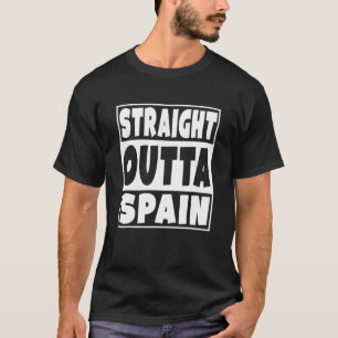 Geradeaus Spanien - Geschenk für die spanische Fa T-Shirt
