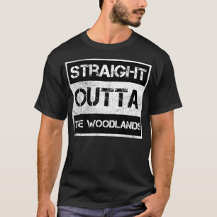 Geradeaus über die Wälder Texas Vintag Distanzen T-Shirt