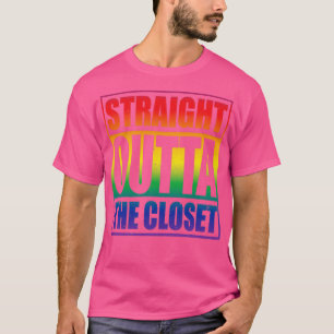 Geradeaus unterstützt lgbt den Closet T-Shirt