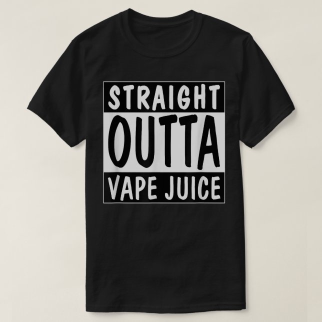Geradeaus Vape Juice Vaping Clouds T-Shirt (Design vorne)