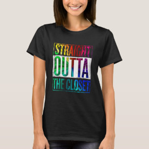 Geradeaus zum Closet-LGBT-Gay Pride T-Shirt