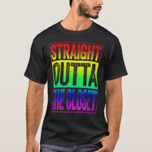 Geradeaus zum Closet-LGBT-Pride T-Shirt