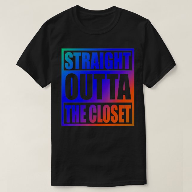Geradeaus zum Coolen LGBT-Mitglied der Closet T-Shirt (Design vorne)