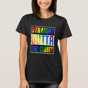 Geradeaus zum LGBT-Gay Pride des Closet Rainbow T-Shirt