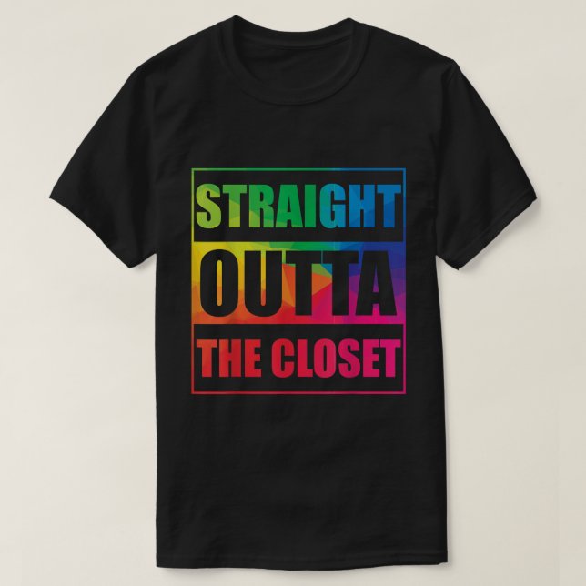 Geradeaus zur LGBT T-Shirt (Design vorne)