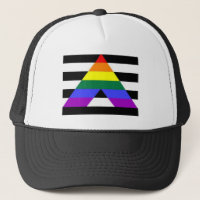 Gerader Anhänger der Verbündet-Flaggen-LGBT