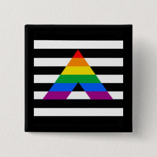 Gerader Homosexuell-Anhänger der Button