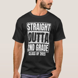 Gerader Outta 2. Klasse Abschluss 2023 Class Sec T-Shirt