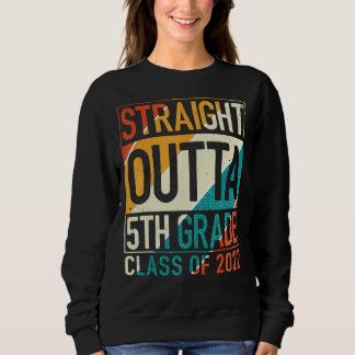 Gerader Outta 5. Klasse Großer Abschluss Sweatshirt