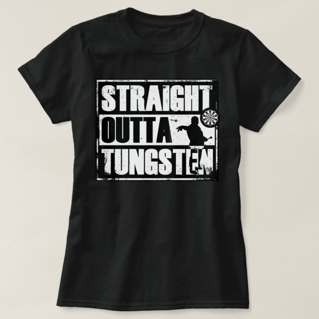 Gerader Outta Wolfram schießt Shirt (Design vorne)