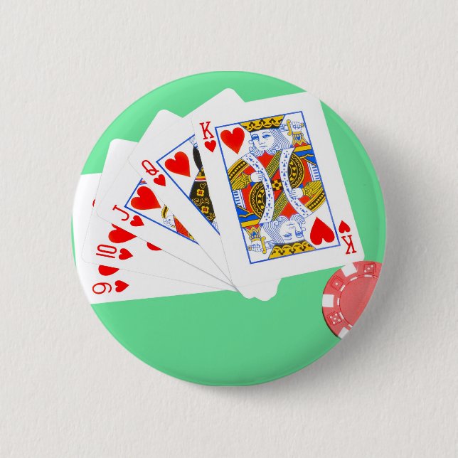 Gerades Erröten Button (Vorderseite)