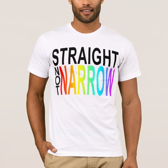 gerades nicht schmales T-Shirt (Vorderseite)