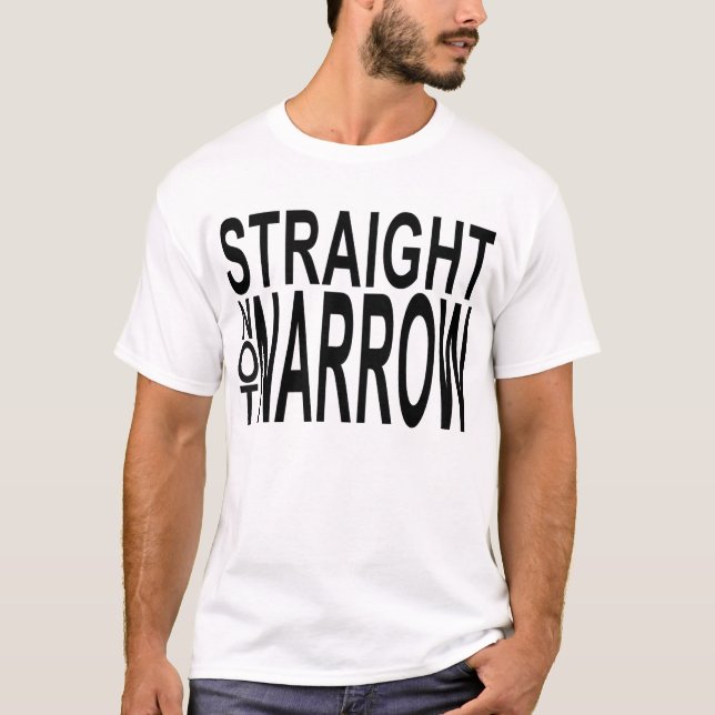 gerades nicht schmales T-Shirt (Vorderseite)