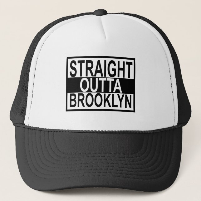 Gerades Outta BROOKLYN t-shirt.png Truckerkappe (Vorderseite)