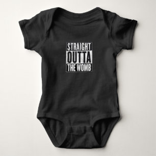 Gerades Outta die Geb5rmutter - Baby wachsen Strampler
