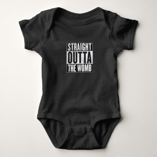 Gerades Outta die Geb5rmutter - Baby wachsen Strampler