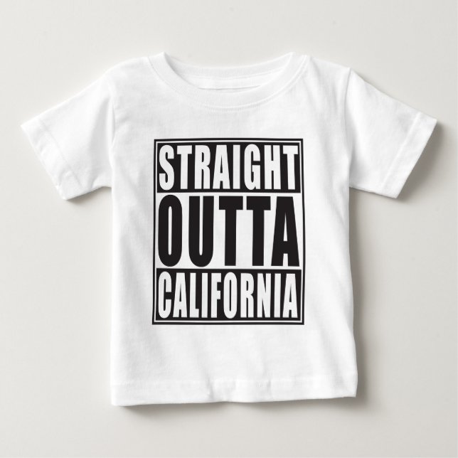 Gerades Outta Kalifornien Baby T-shirt (Vorderseite)