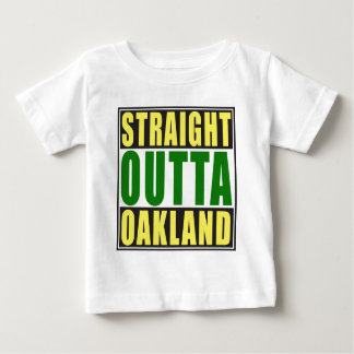 Gerades Outta Oakland Grün Baby T-shirt