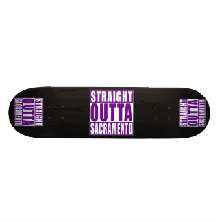 Gerades Outta Sacramento lila Skateboard