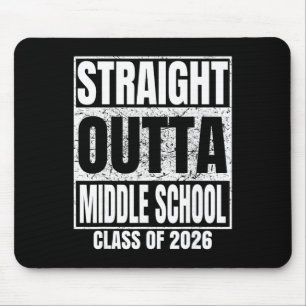 Geradewegs aus der Mittelschule Klasse 2026 Schula Mousepad