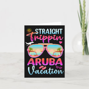 Geradewegs nach Aruba 2025 Strand Sommerurlaub  Karte