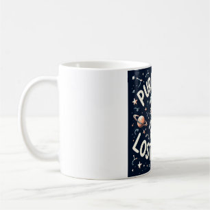 Geradlos im Weltraum verloren Niedliche Cat Astron Kaffeetasse