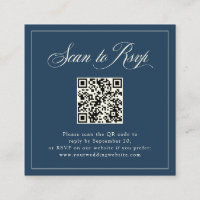 Gerahmt Blue Italian Elegance | UAWG mit QR-Code