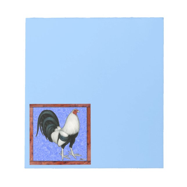 Gerahmt Gamecock Notizblock (Vorderseite)