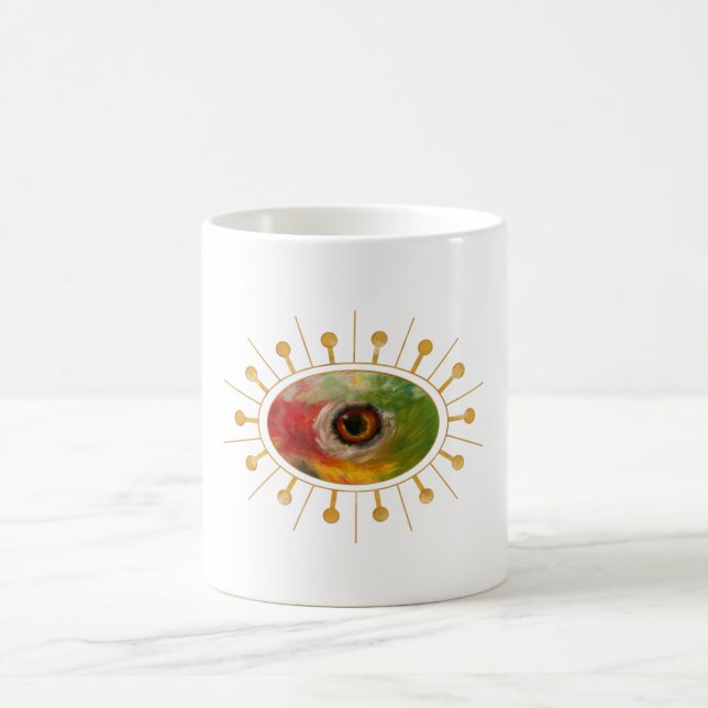 Gerahmt Helmeted Hornbill Kaffeetasse (Mittel)
