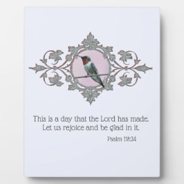 Gerahmt Ruby Throated Hummingbird Fotoplatte