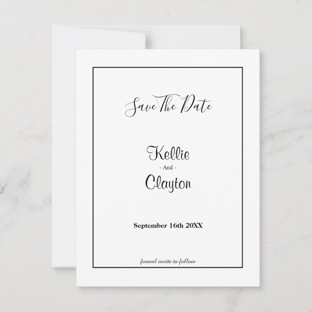 Gerahmt Save the Date (Vorderseite)