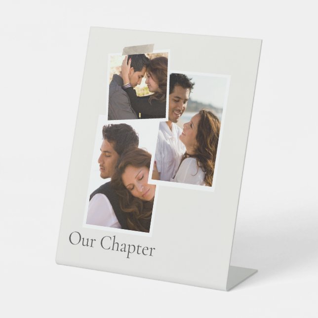 Gerahmt- und Layoutgeschichte Sockelschild (Vorderseite)