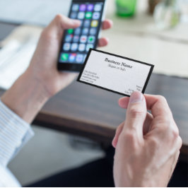 Gerahmt Visitenkarte