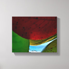 Gerahmt von Natur - Tropische Blätter & Leinwand d