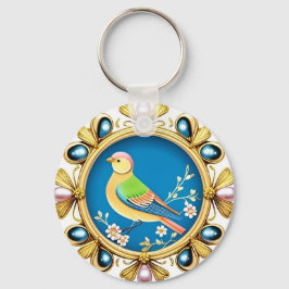 Gerahmt von Zierperlen Schlüsselanhänger