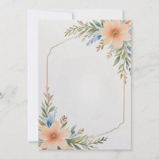 Gerahmte Blume Einladung