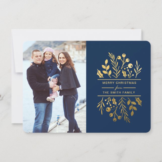 Gerahmte Blumenkarte Weihnachten Weihnachten Weihn (Vorderseite)