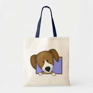 Gerahmte Cartoon-Beagle-Taschen-Tasche Tragetasche