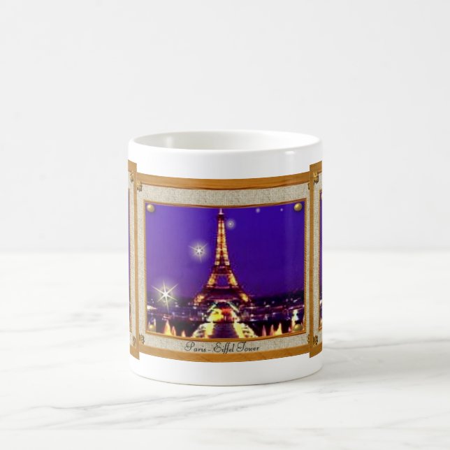 Gerahmte Eiffel-Turm-Tasse Tasse (Mittel)