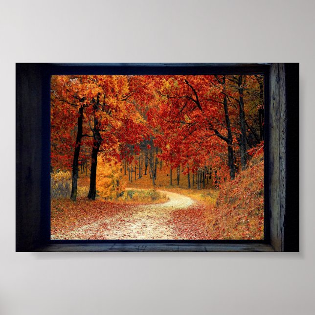 Gerahmte Fall-Ansicht Poster (Vorne)