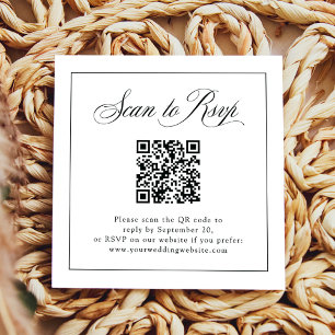Gerahmte italienische Eleganz UAWG mit QR-Code Begleitkarte