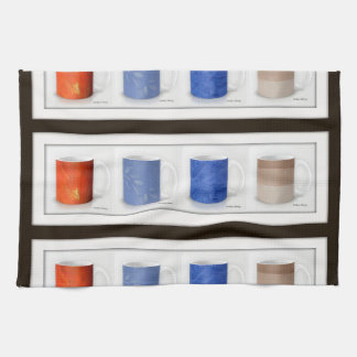 Gerahmte Kaffeebecher Geschirrtuch